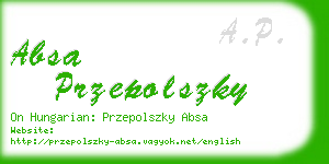 absa przepolszky business card